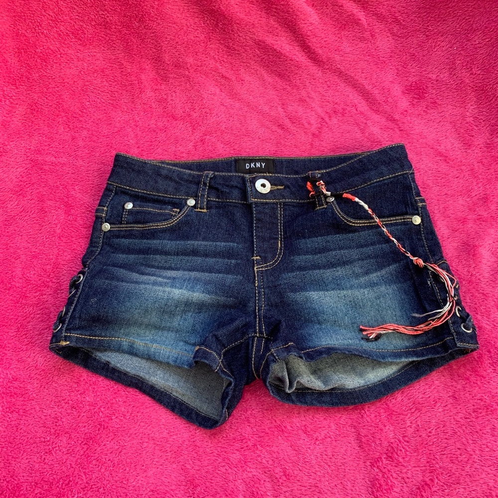 DKNY Girls Jean Shorts - Deep Blue